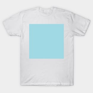 Solid Blue Martha Light Blue Monochrome Minimal Design T-Shirt